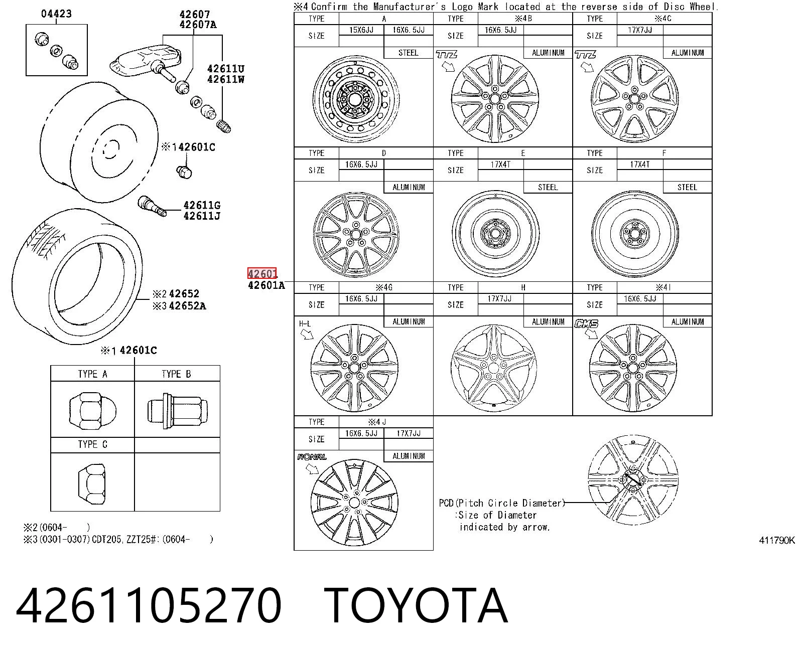 4261105270 Toyota
