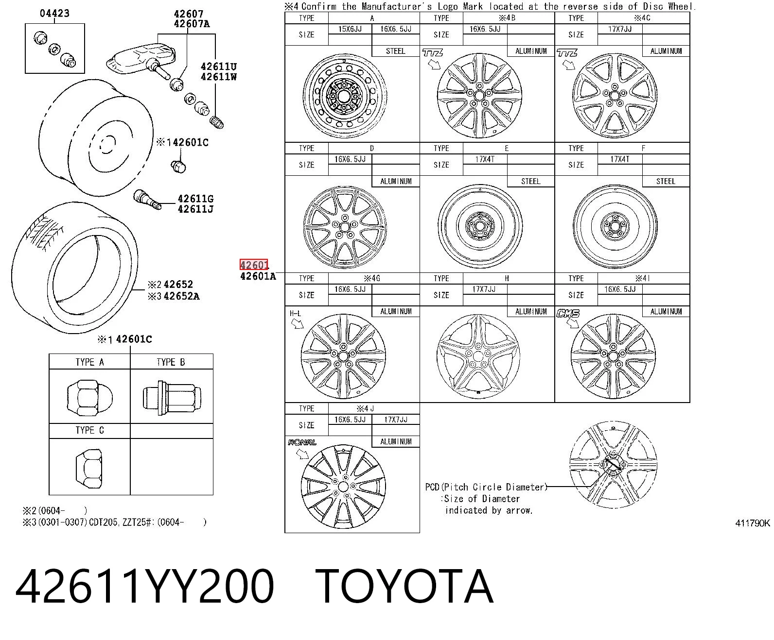 42611YY200 Toyota