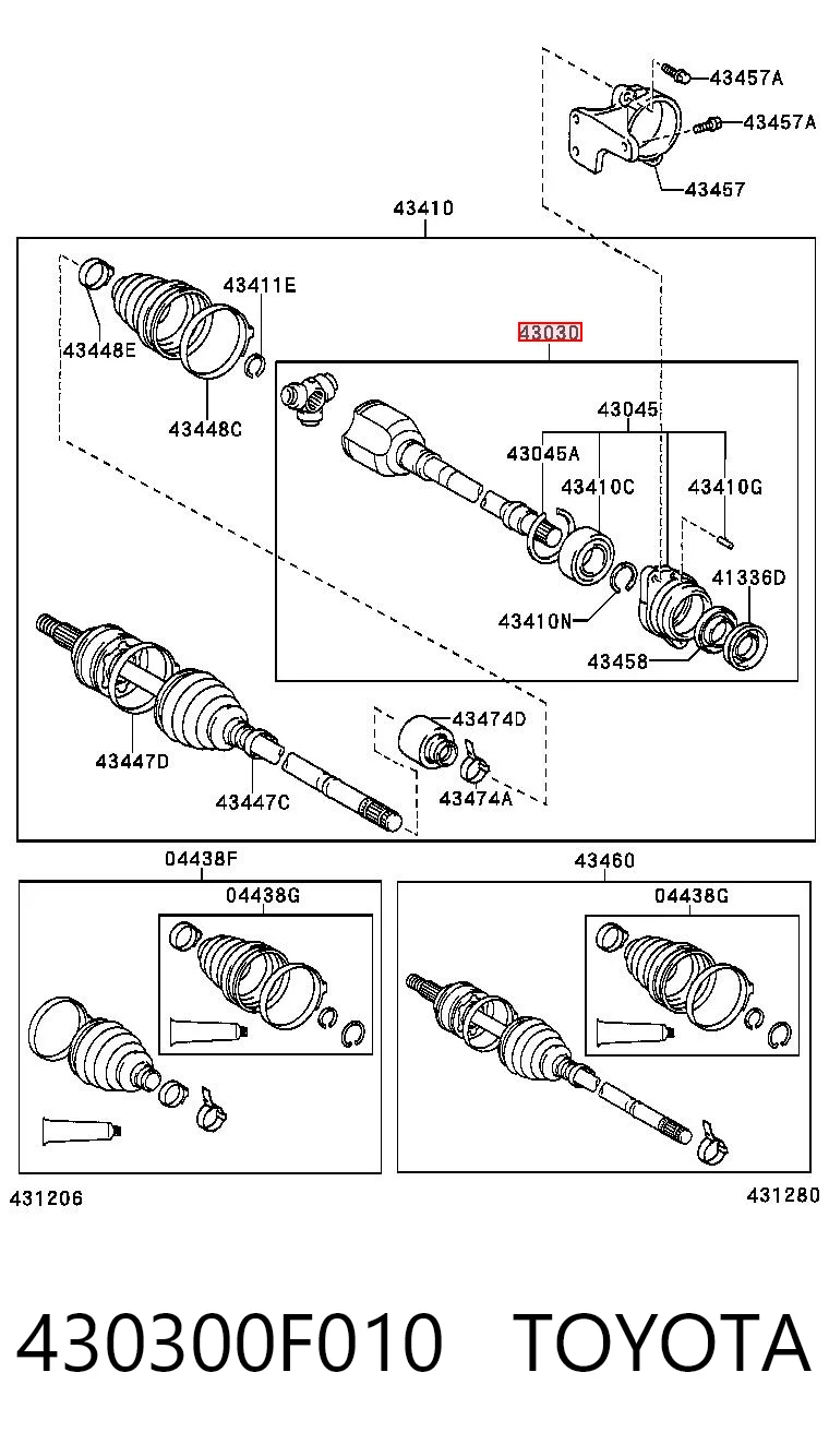 430300F010 Toyota