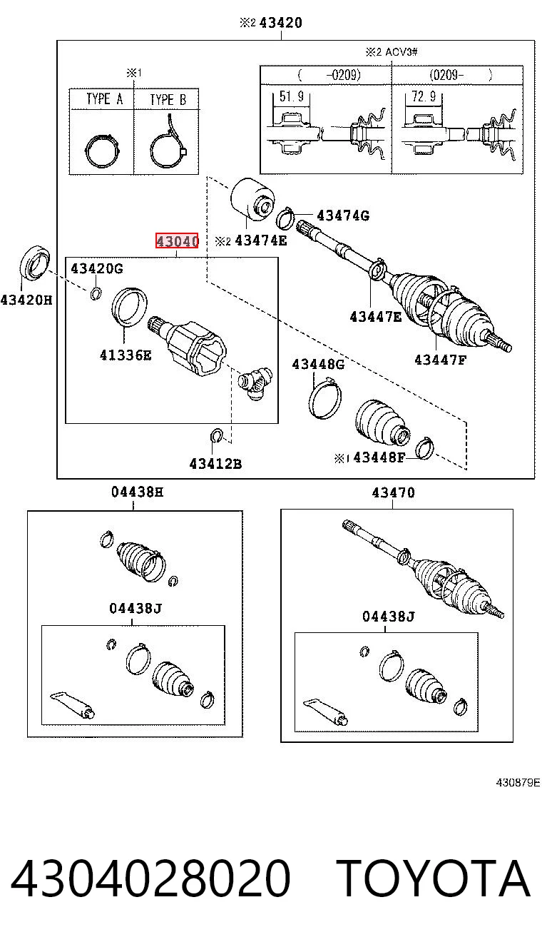 4304028020 Toyota
