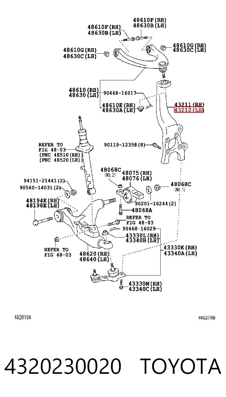 4320230020 Toyota