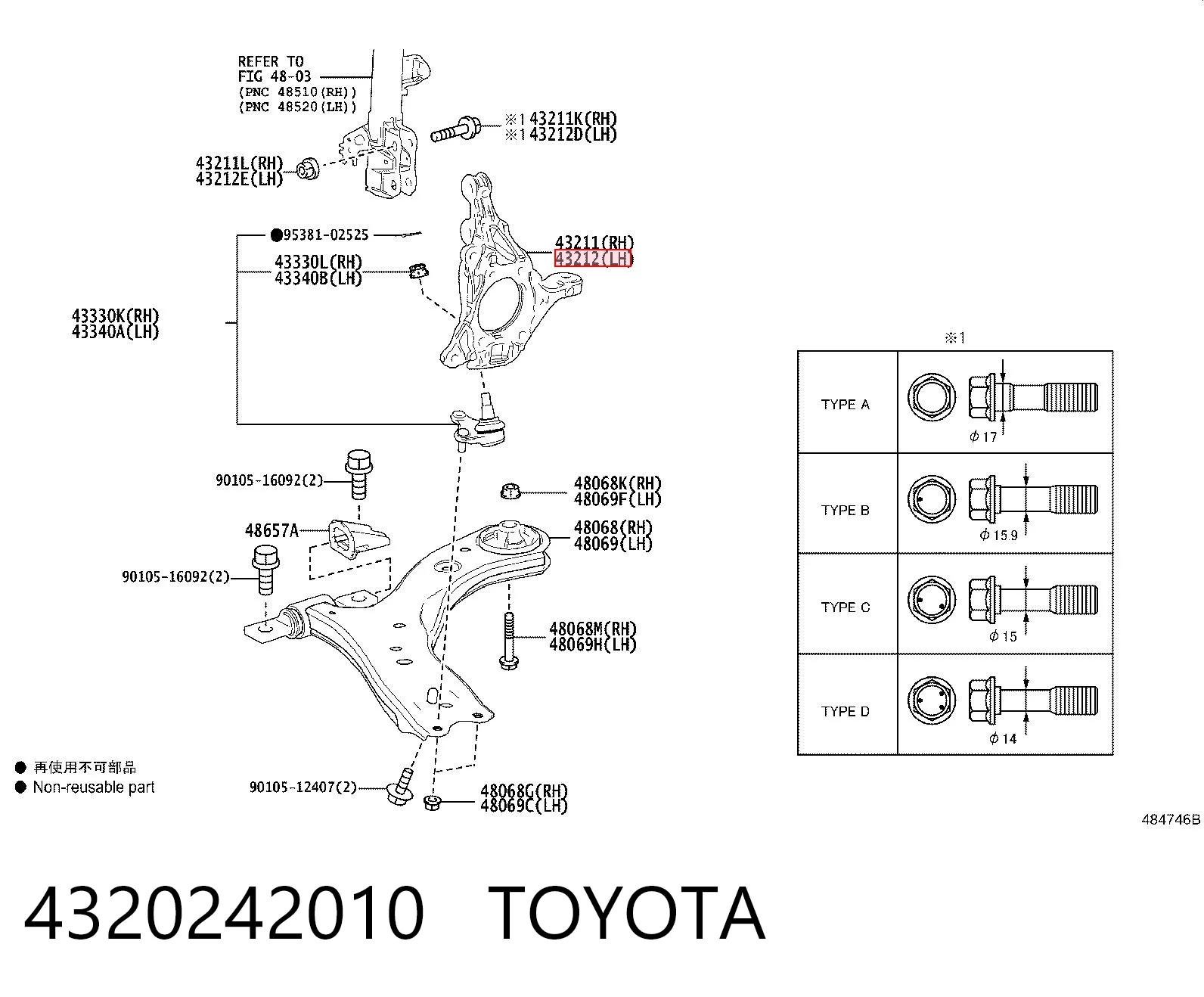 4320242010 Toyota