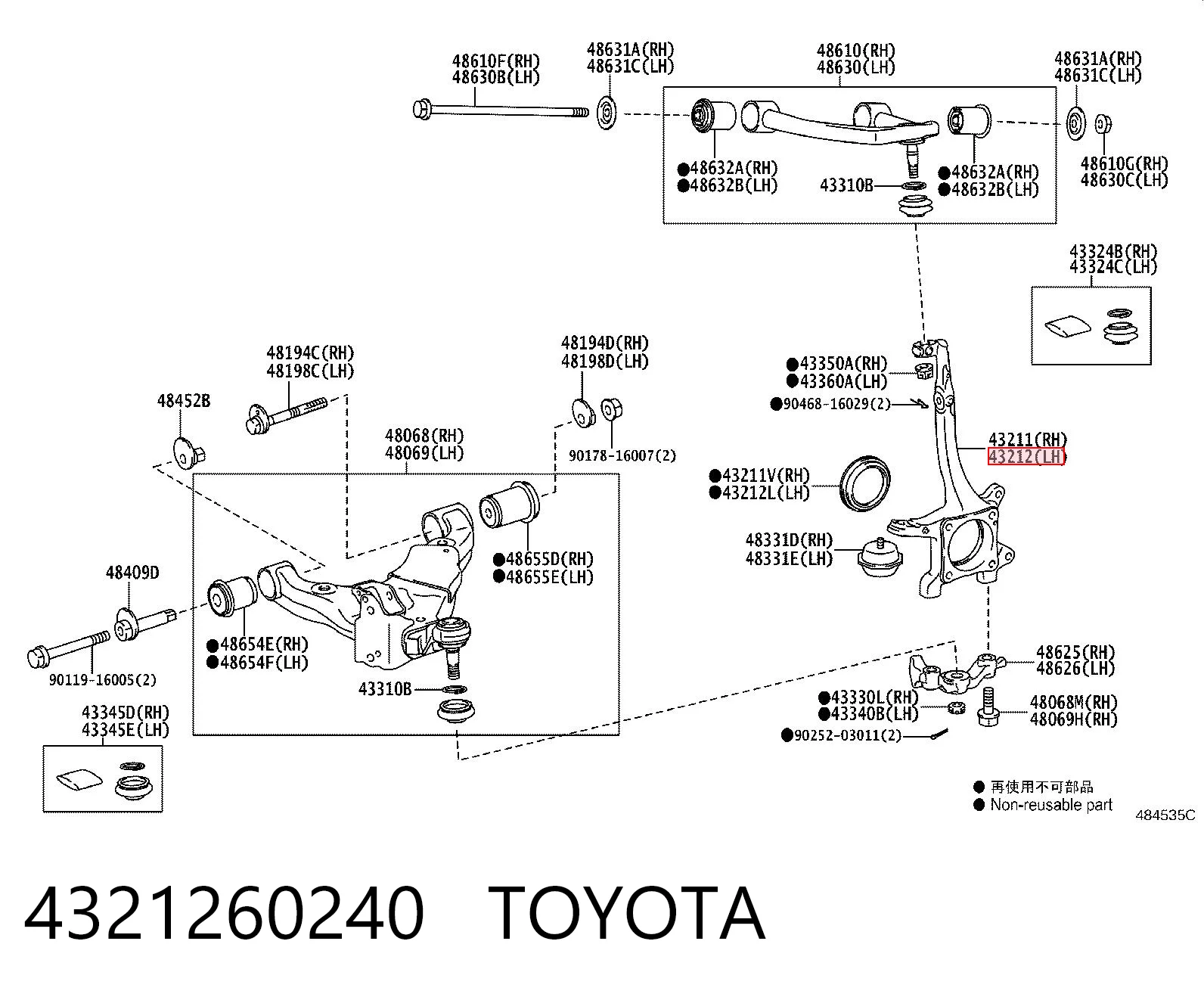 4321260240 Toyota