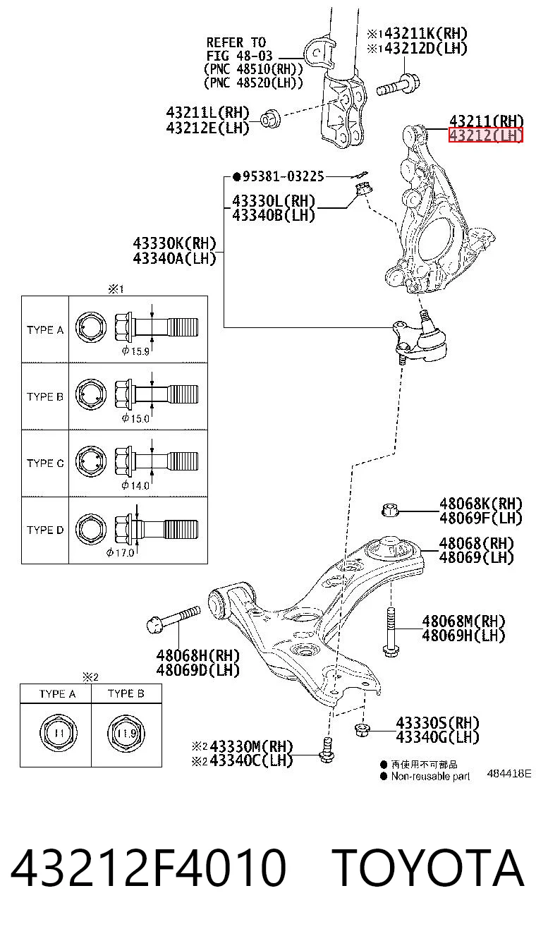 43212F4010 Toyota