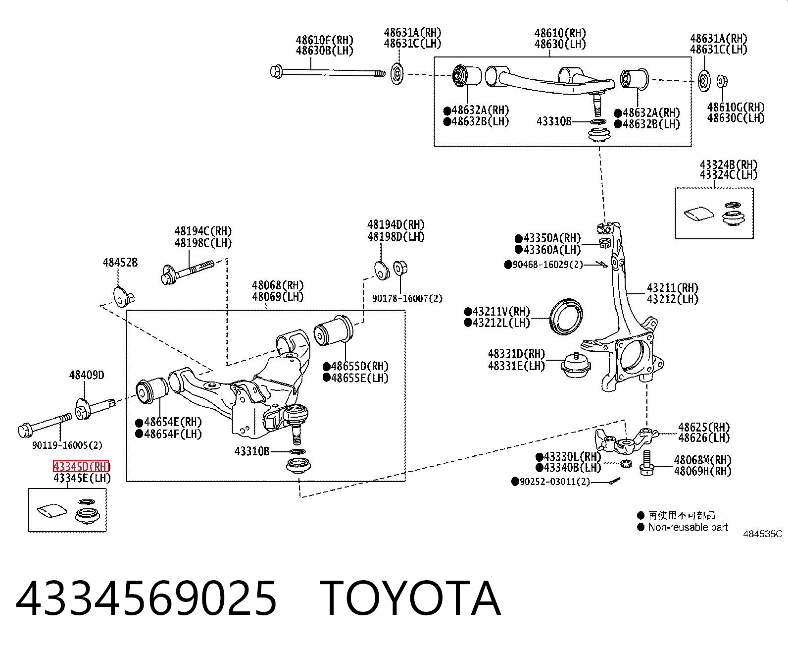 4334569025 Toyota