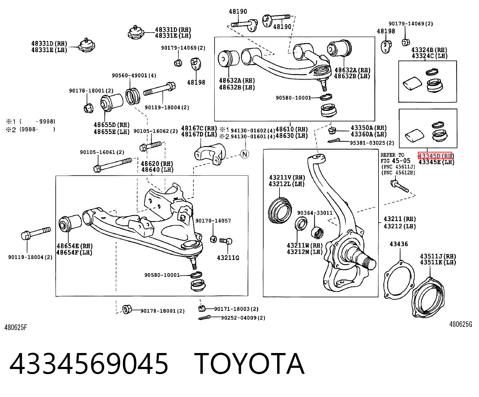 4334569045 Toyota