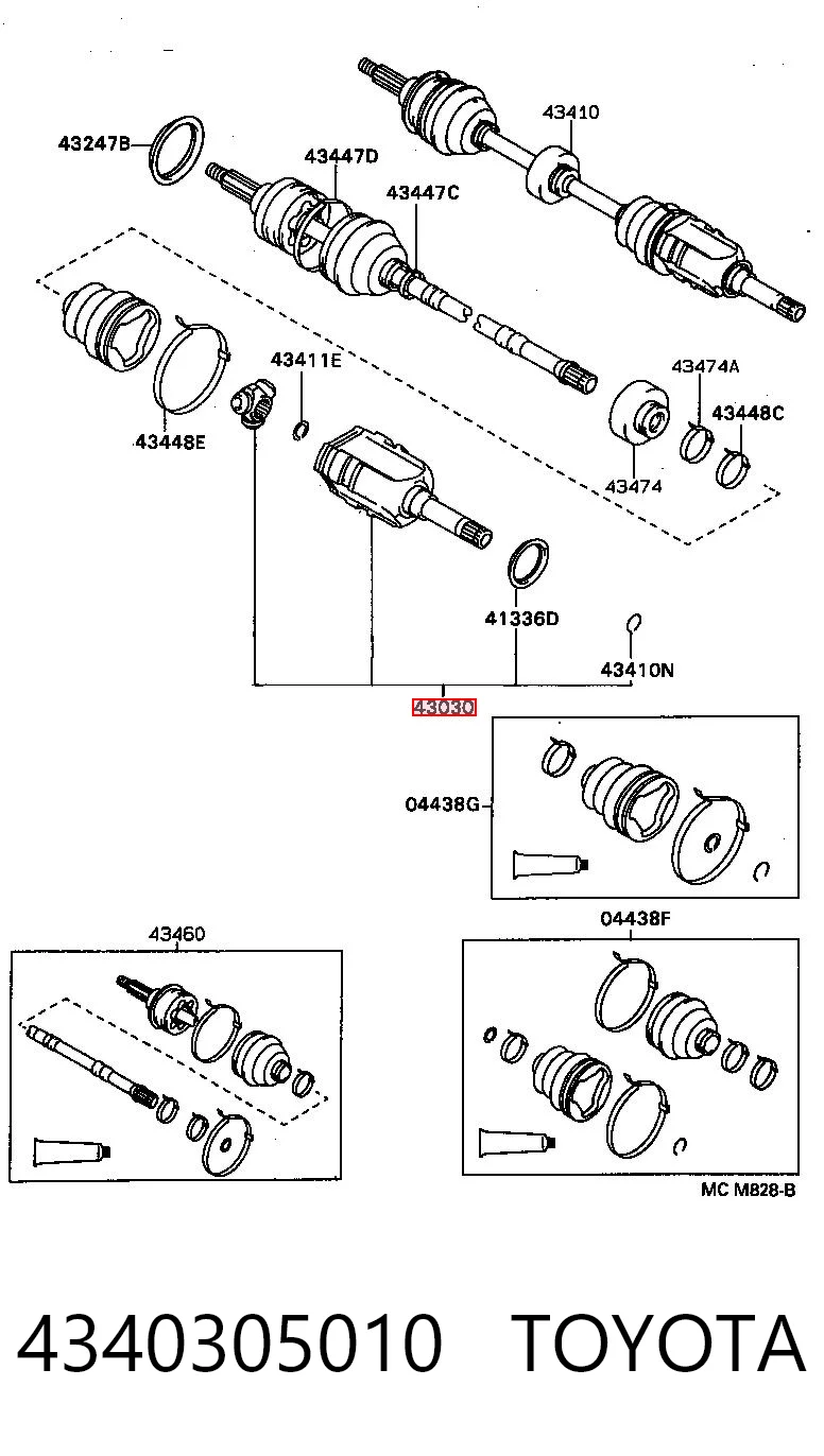 4340305010 Toyota