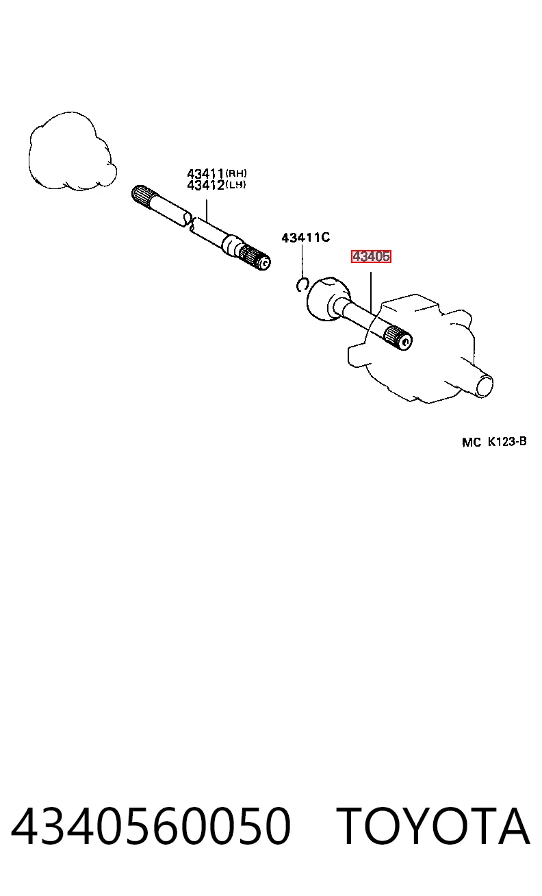 4340560050 Toyota