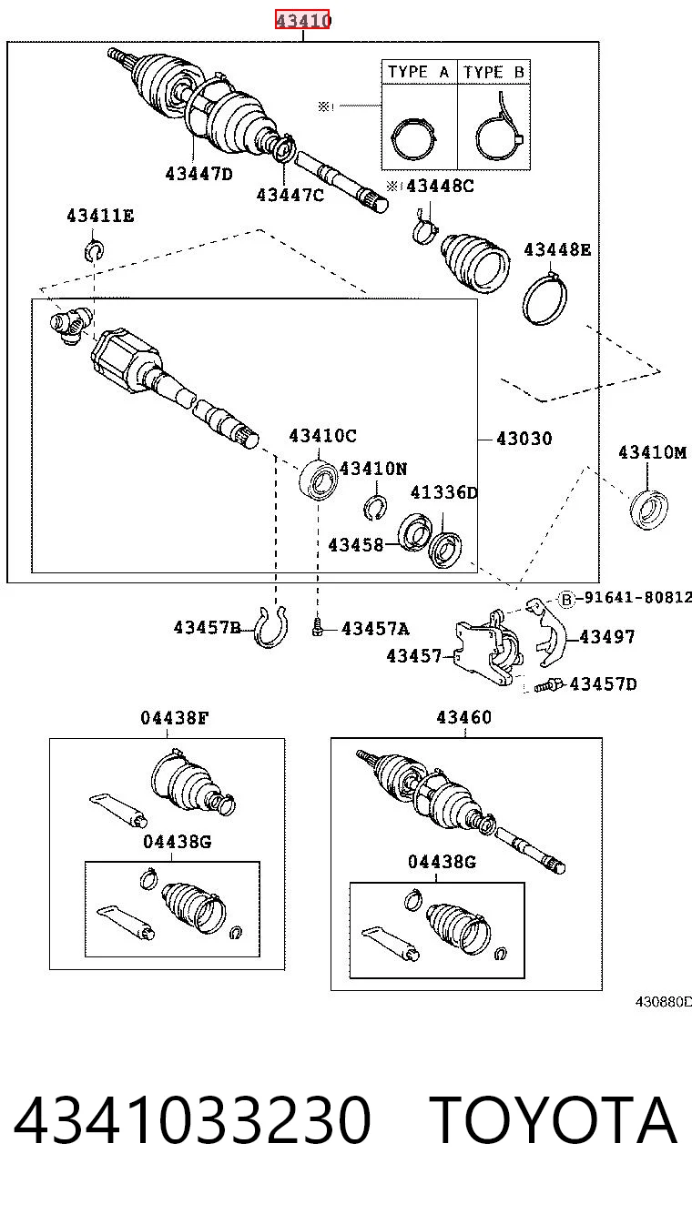 4341033230 Toyota