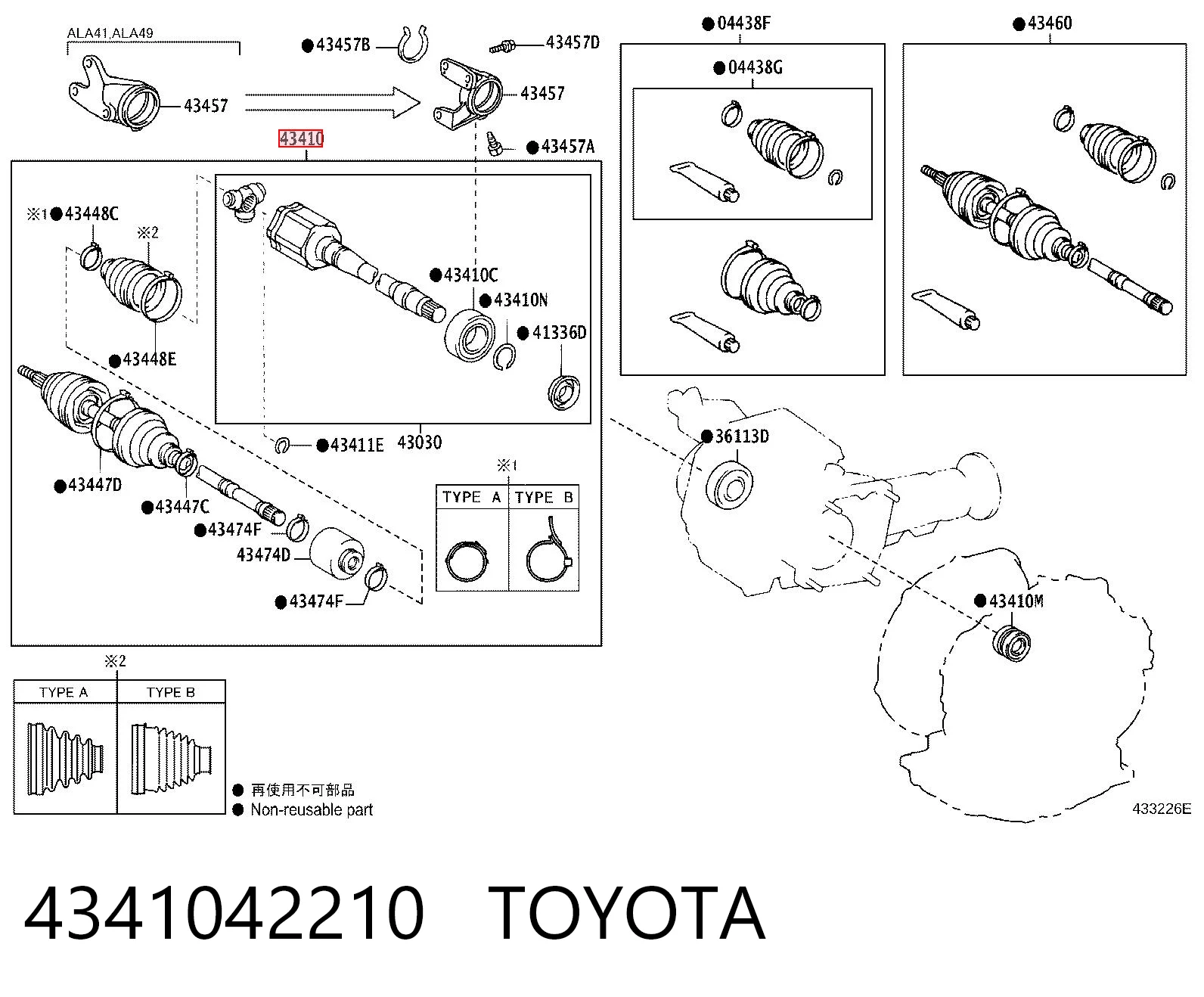 4341042210 Toyota