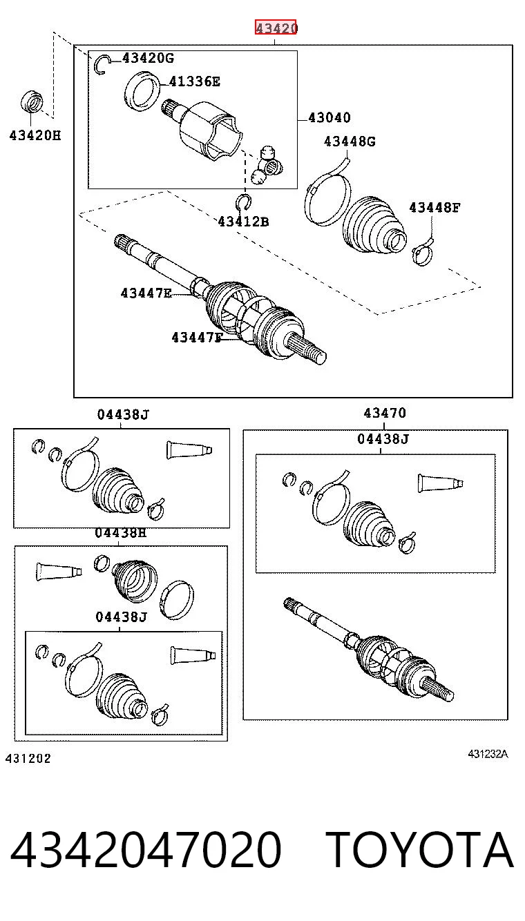 4342047020 Toyota