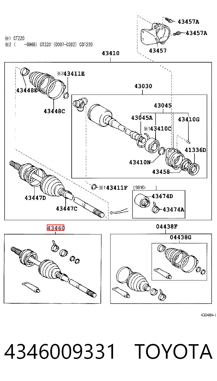 4346009331 Toyota