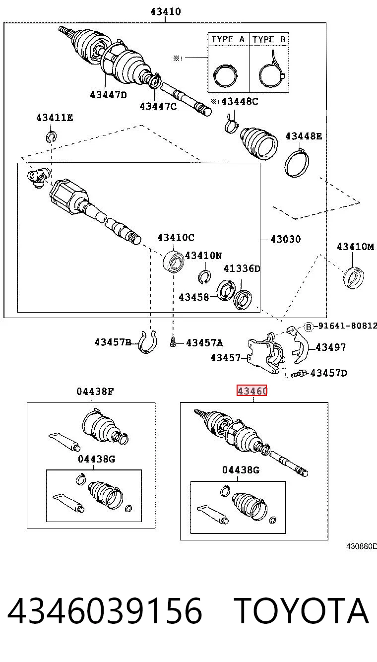 4346039156 Toyota