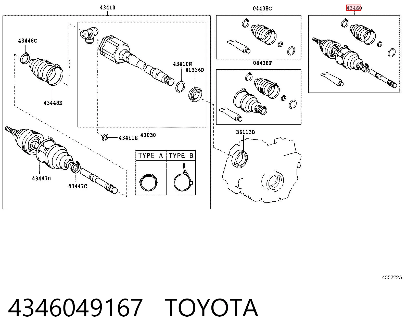 4346049167 Toyota