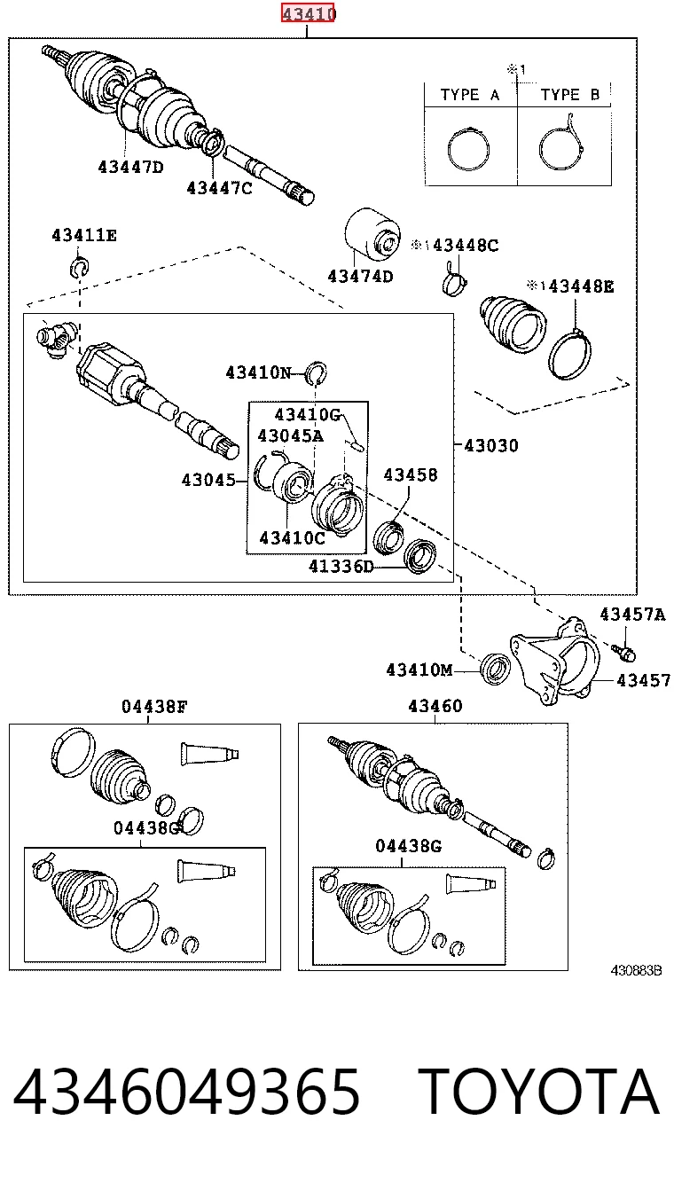 4346049365 Toyota