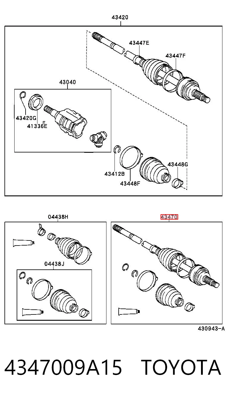 4347009A15 Toyota
