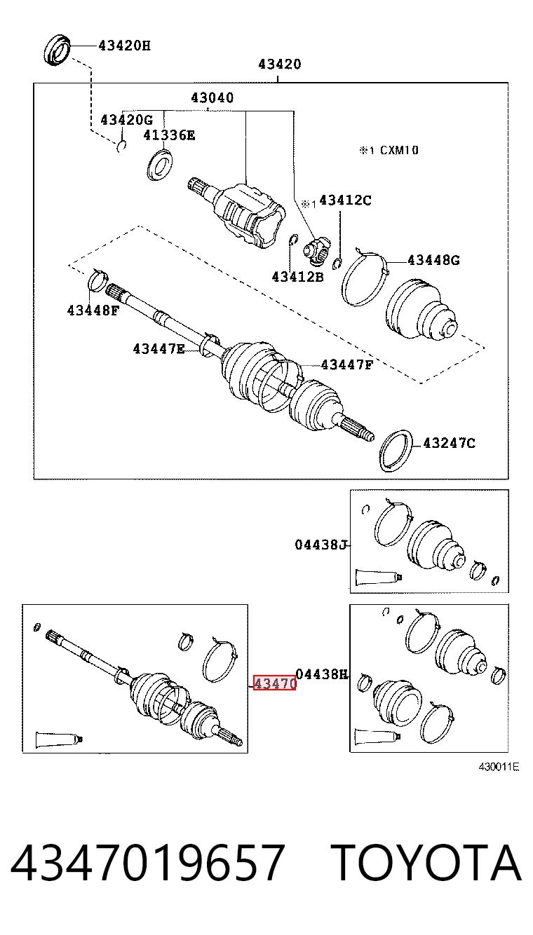 4347019657 Toyota