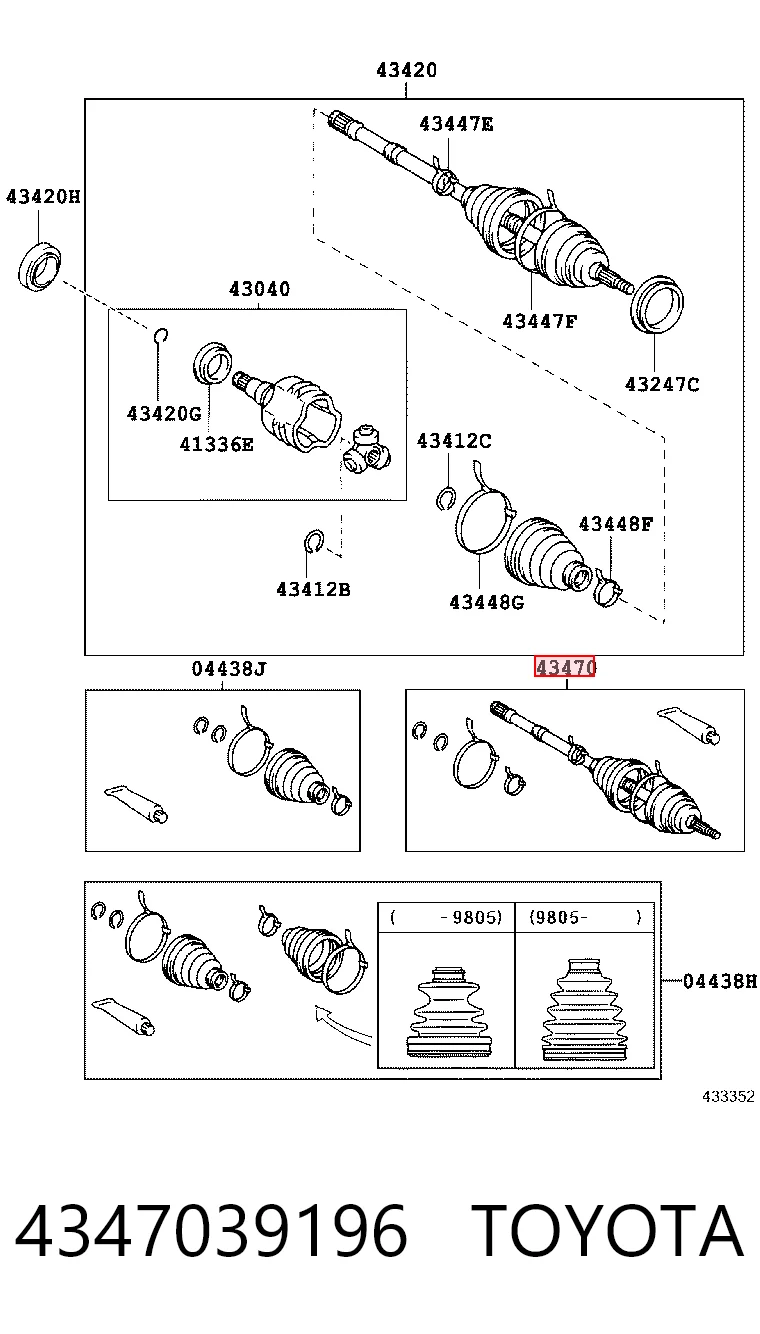 4347039196 Toyota