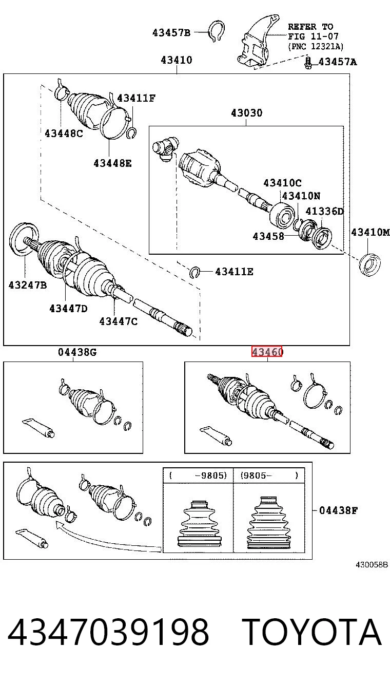 4347039198 Toyota