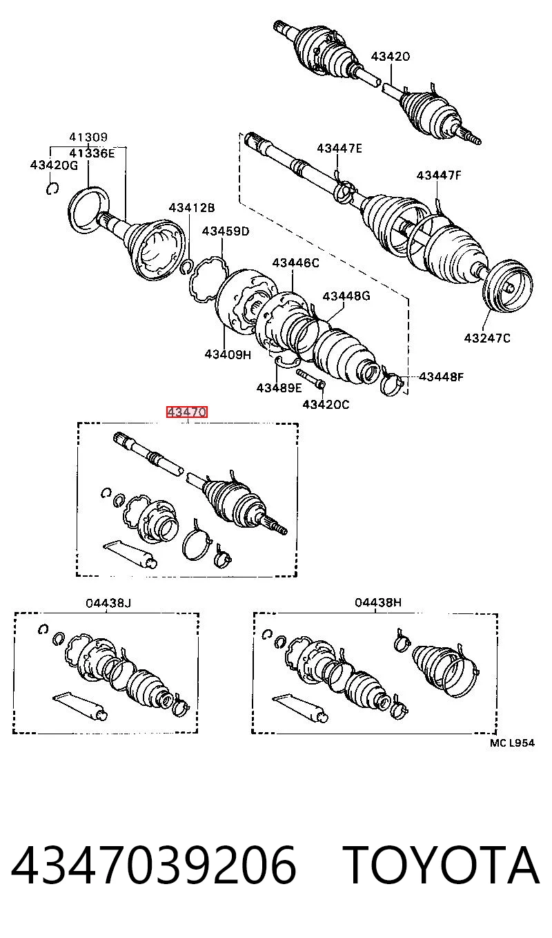 4347039206 Toyota