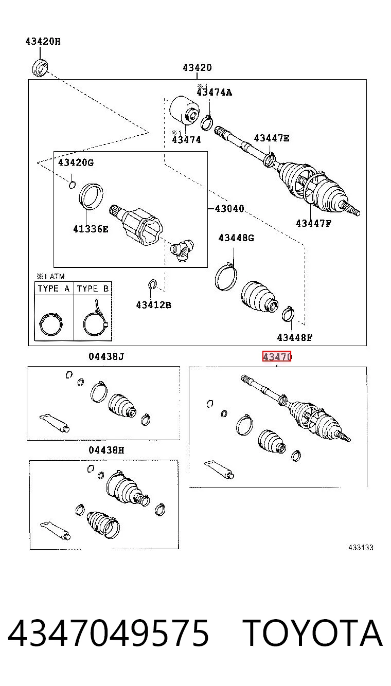 4347049575 Toyota