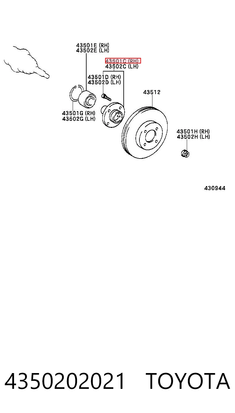 4350202021 Toyota