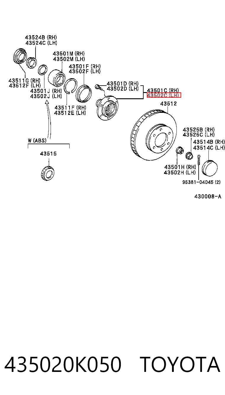 Piasta przednia do Toyota 4 Runner  N130