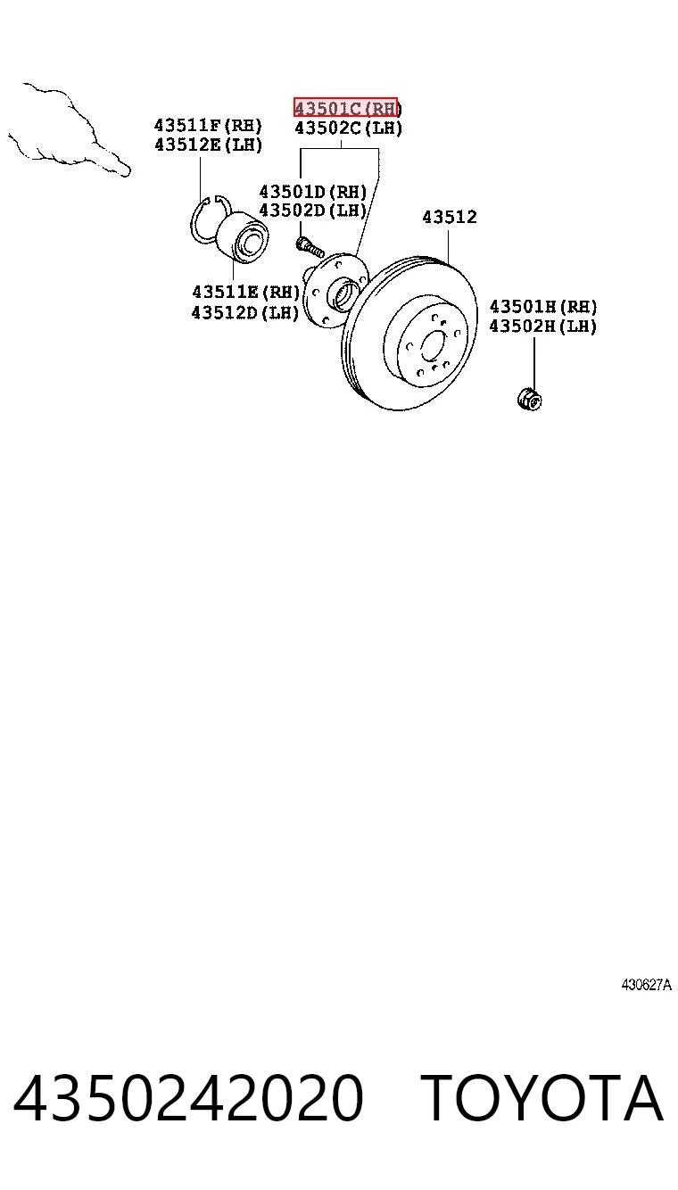 4350242020 Toyota