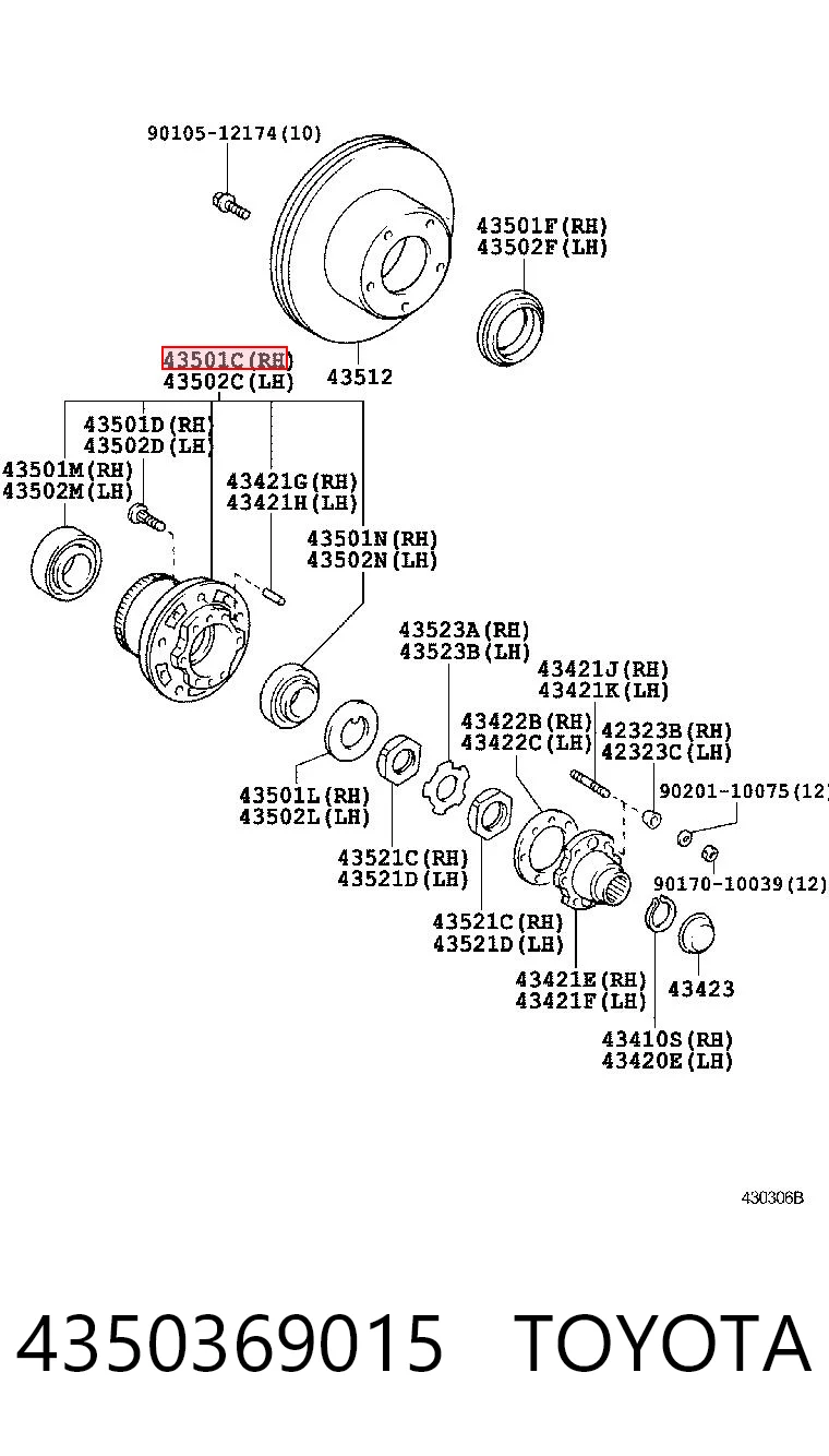4350369015 Toyota