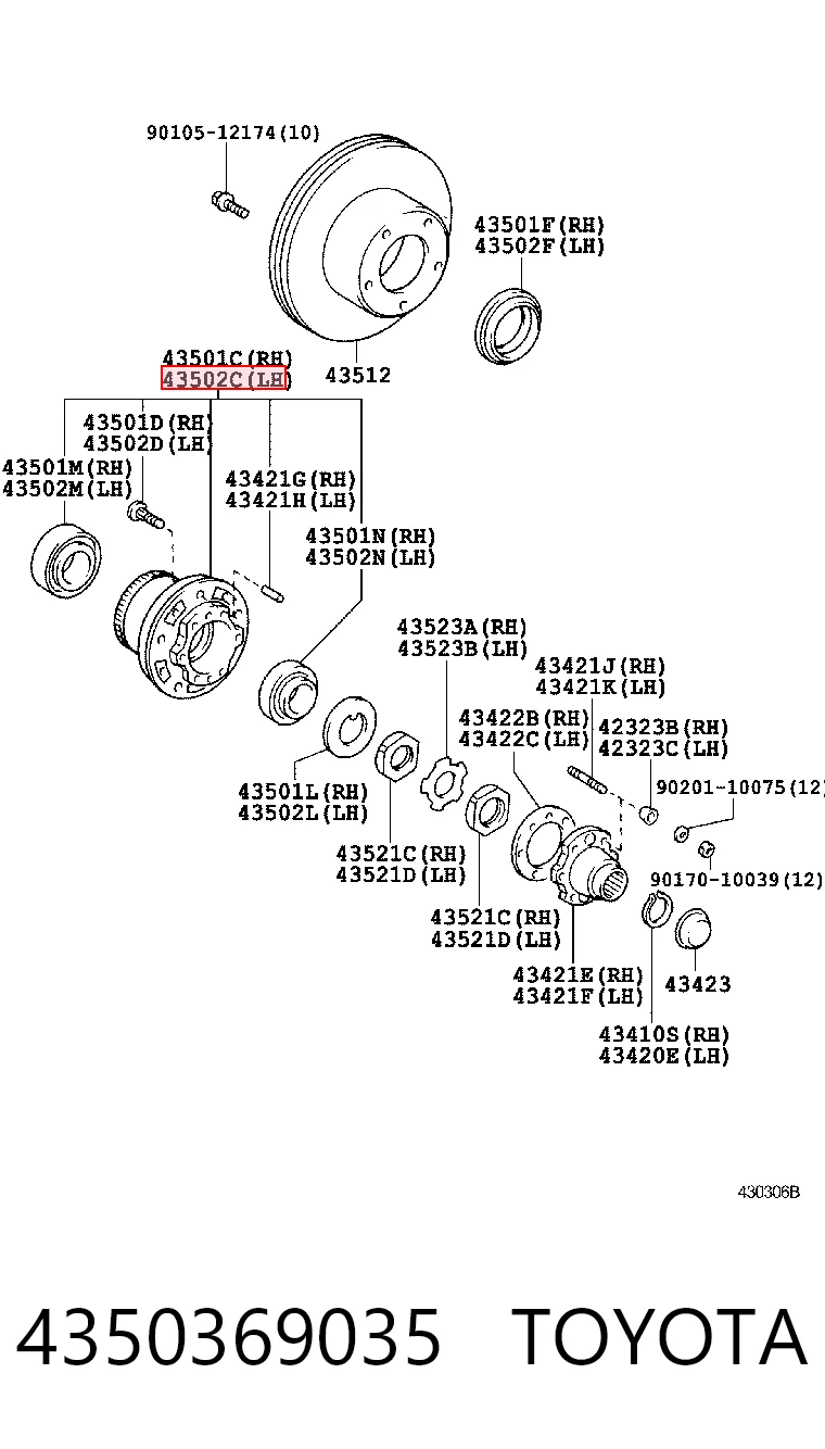 4350369035 Toyota