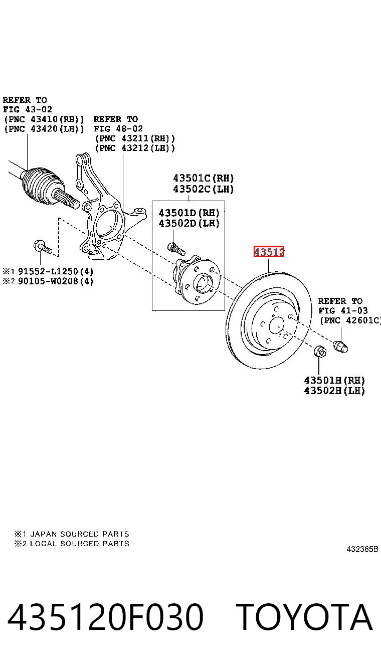 435120F030 Toyota