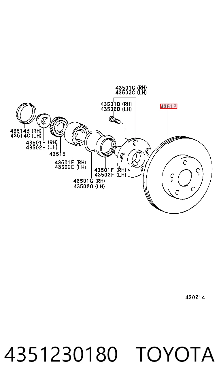 Tarcza hamulcowa przednia Lexus LS sedana (UCF30) (2000 - 2006) cena, od 96,20 USD