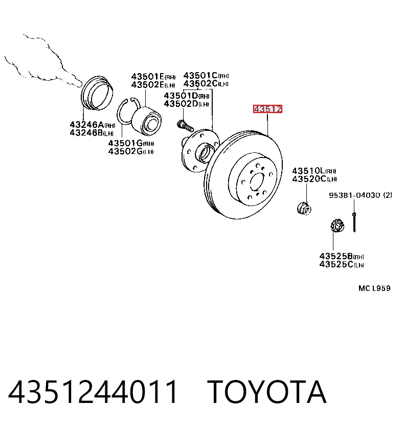 4351244011 Toyota