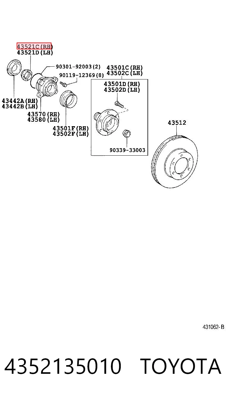 4352135010 Toyota