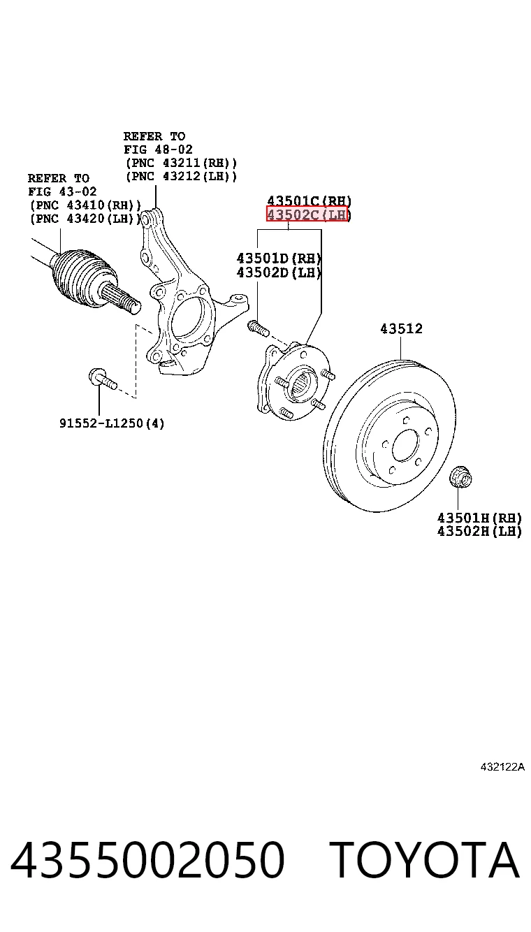 4355002050 Toyota