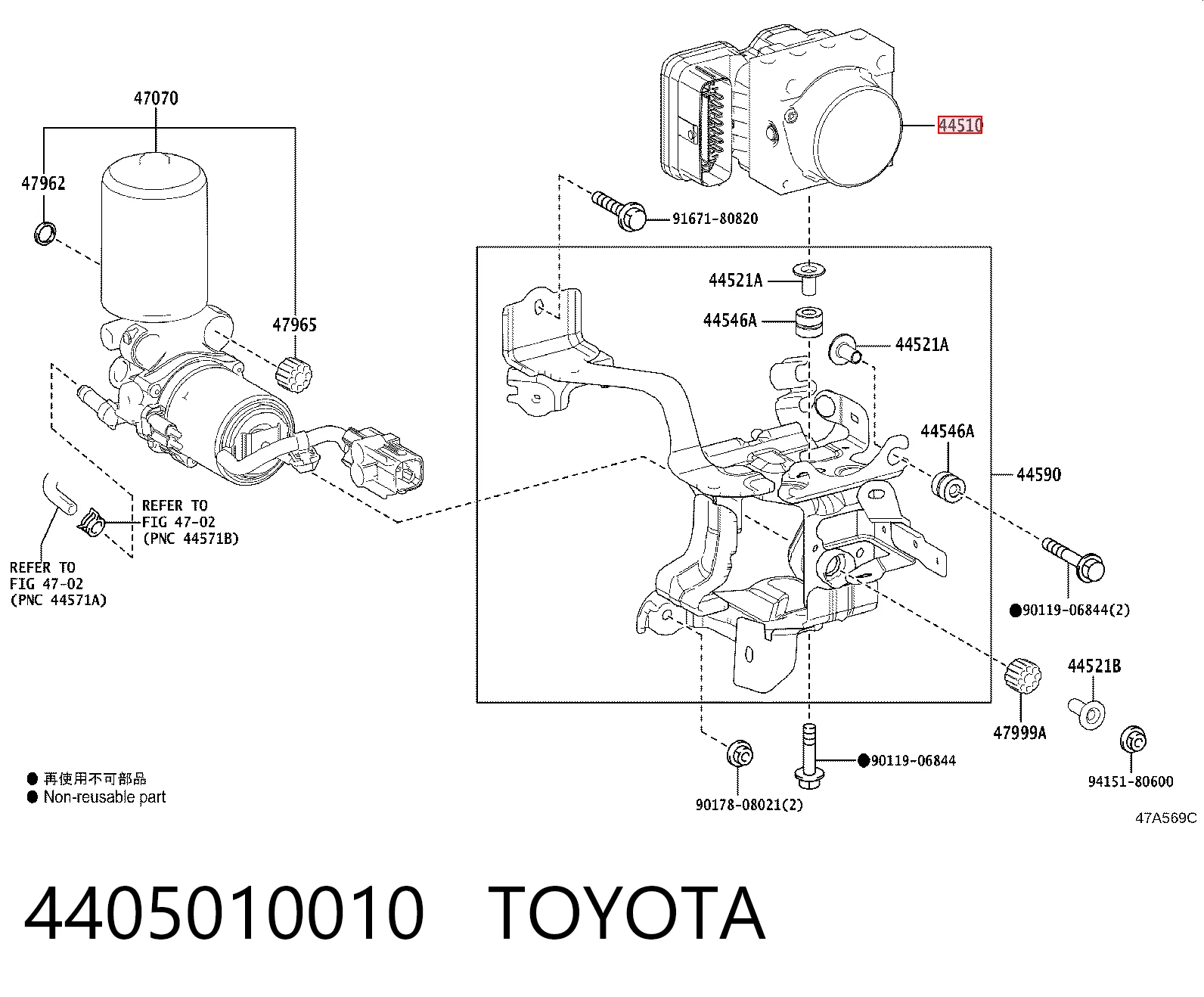 Sterownik ABS  hydrauliczny do Toyota C-HR  X10