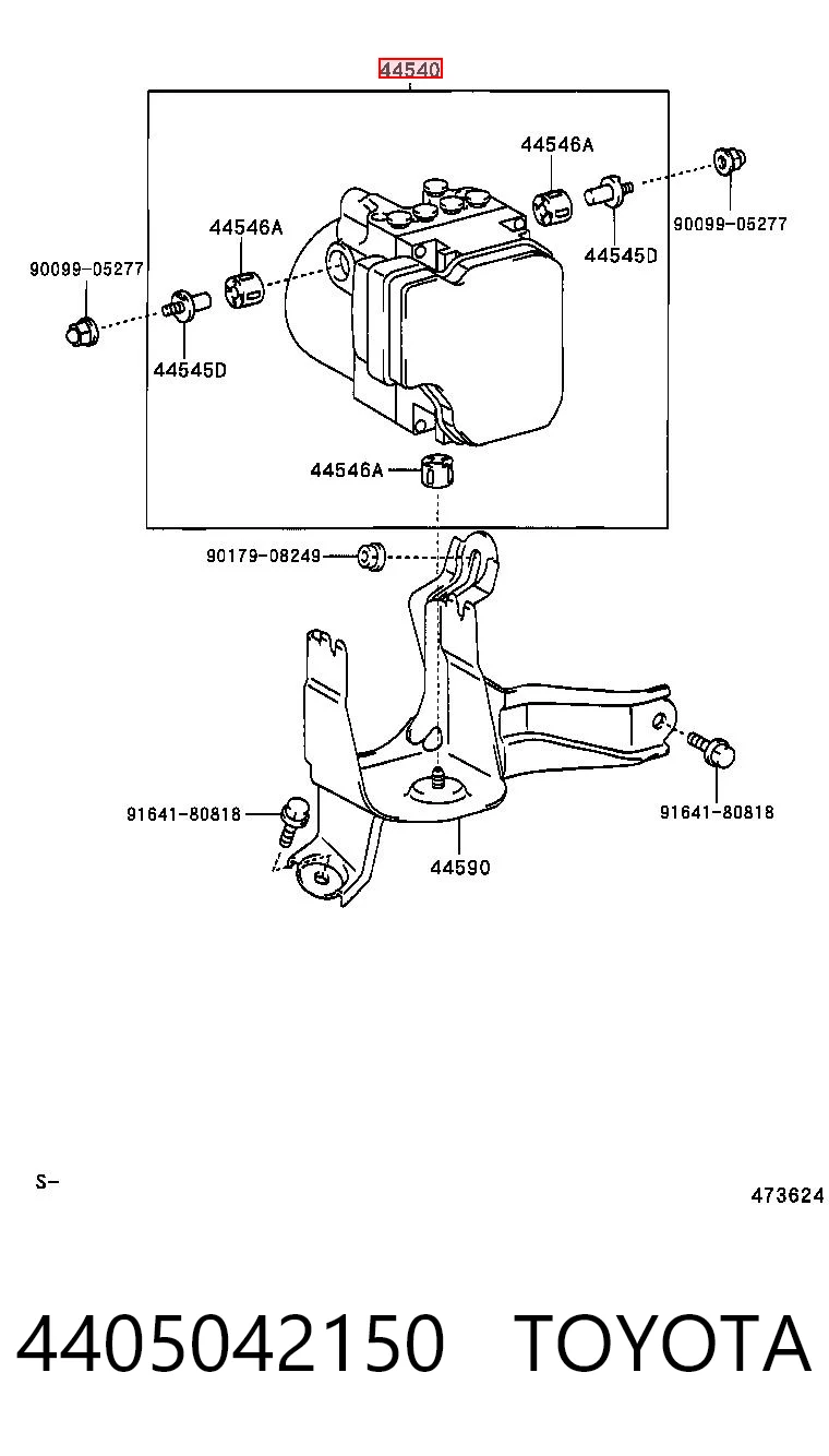 Sterownik ABS  hydrauliczny do Toyota RAV4 II XA2