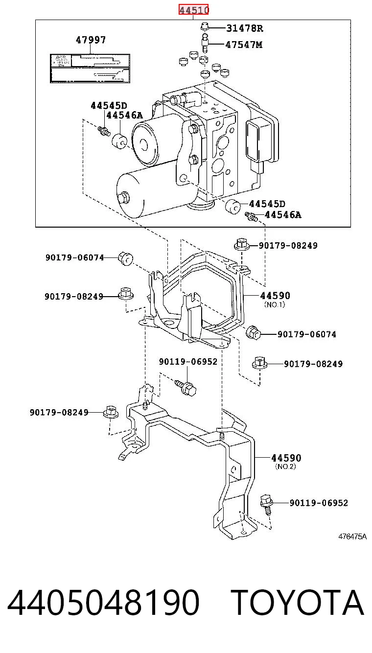 Sterownik ABS  hydrauliczny do Lexus RX 300/330/350/400H U3