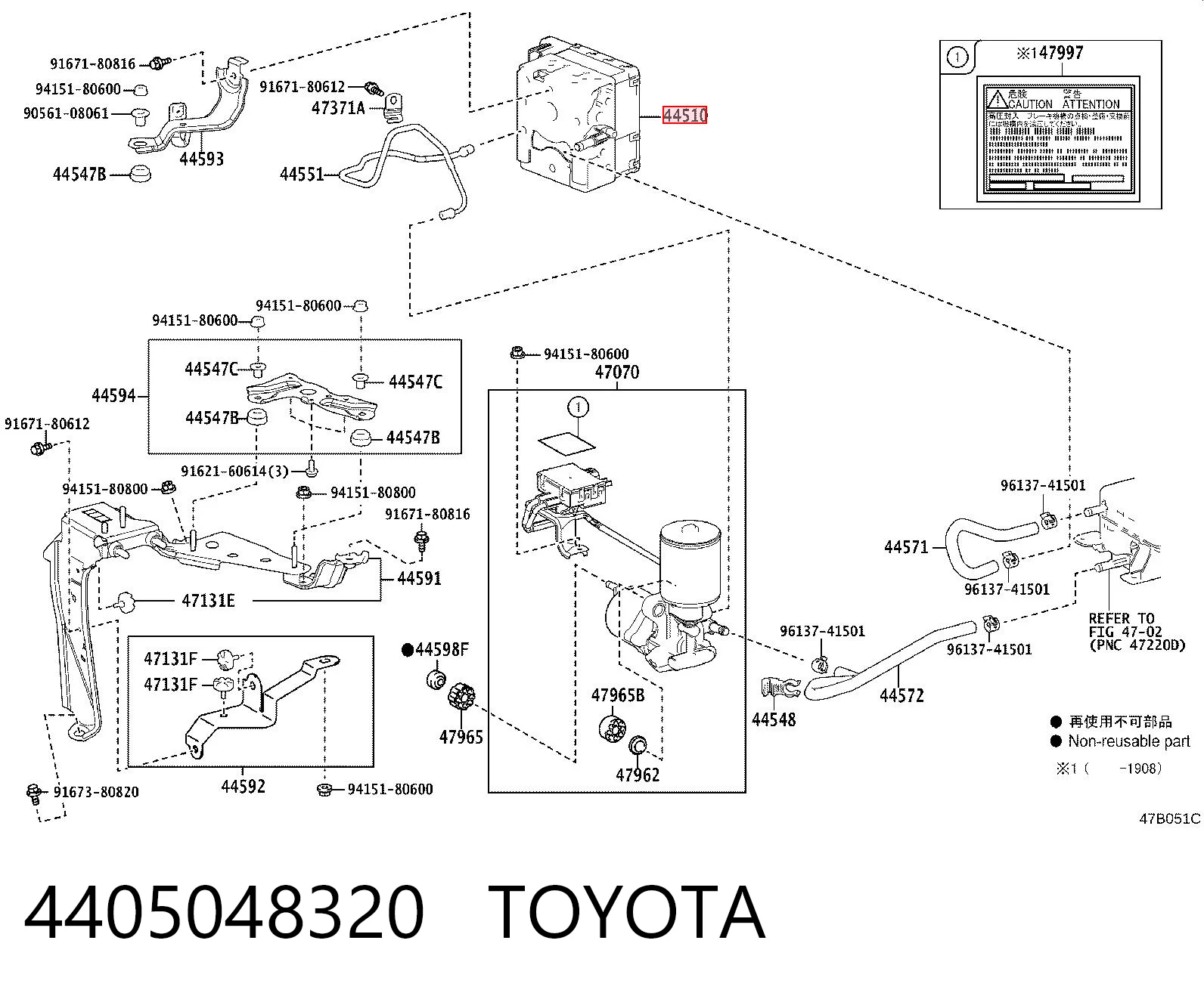 Sterownik ABS  hydrauliczny do Lexus RX 270/350/450H AGL10, GGL15, GYL15