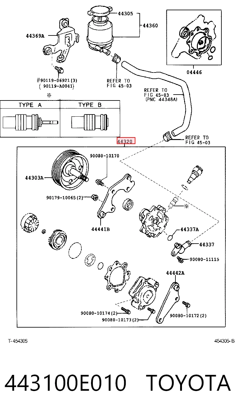 Pompa wspomagania hydraulicznego kierownicy Toyota Sienna minivan (L2) (2003 - 2009) cena, od 174,18 USD