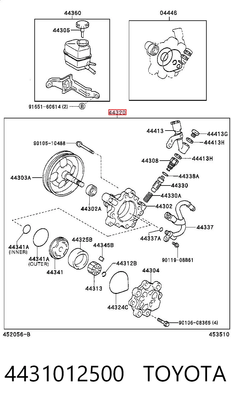 4431012500 Toyota