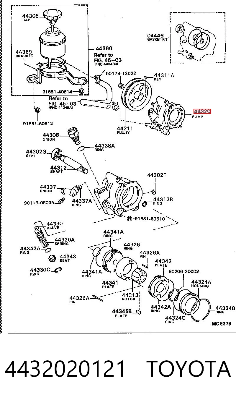 4432020121 Toyota