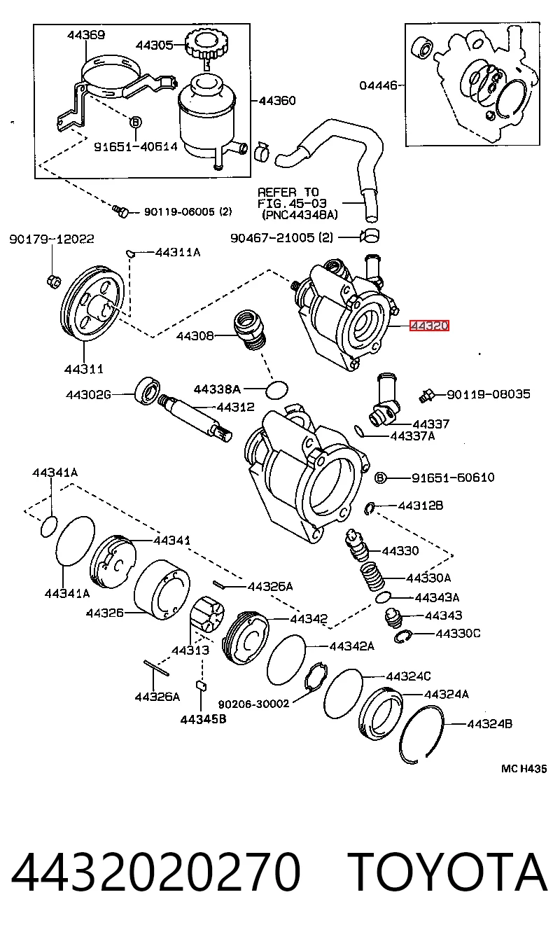 Pompa wspomagania hydraulicznego kierownicy do Toyota Camry II V2