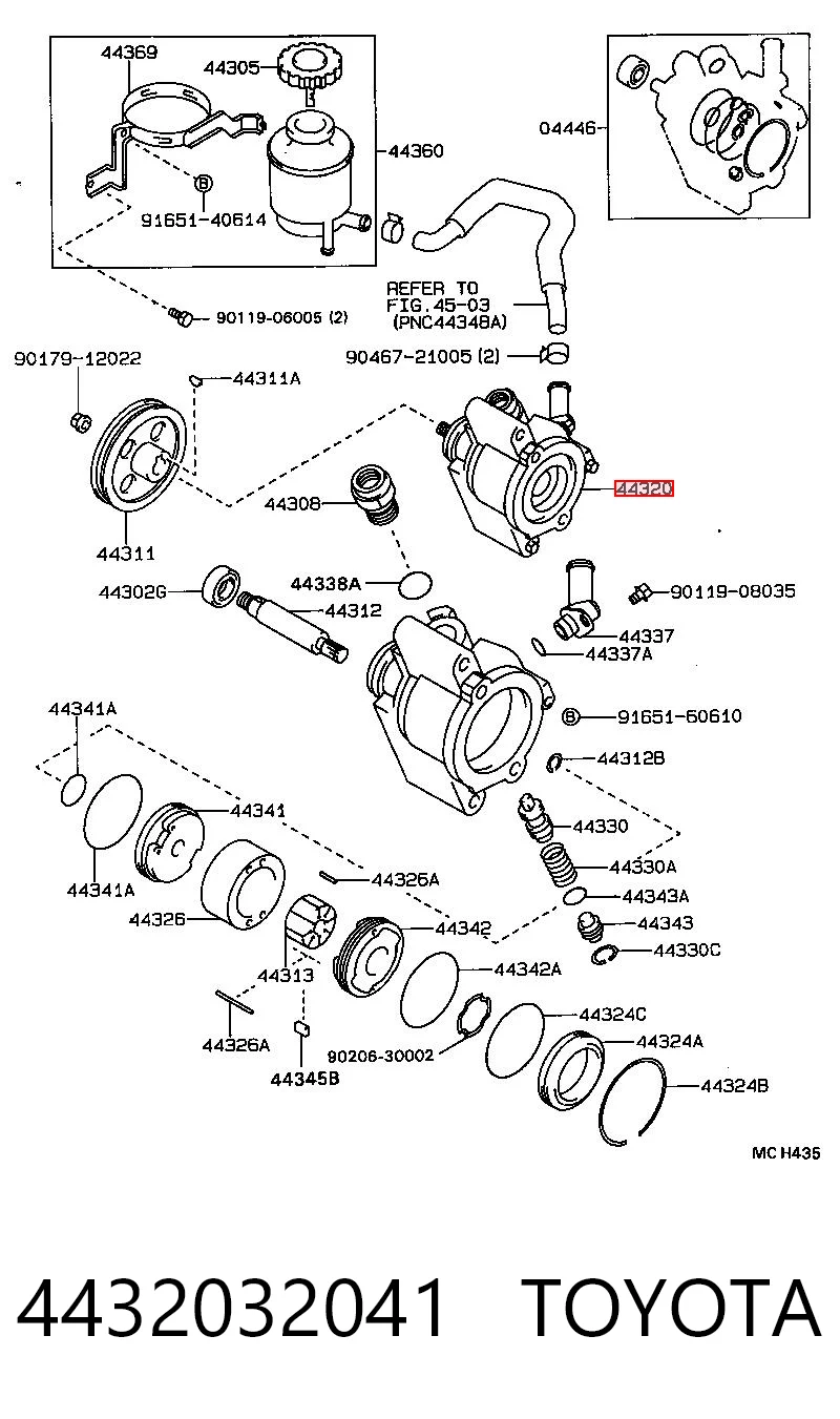 Pompa wspomagania hydraulicznego kierownicy do Toyota Camry II V2