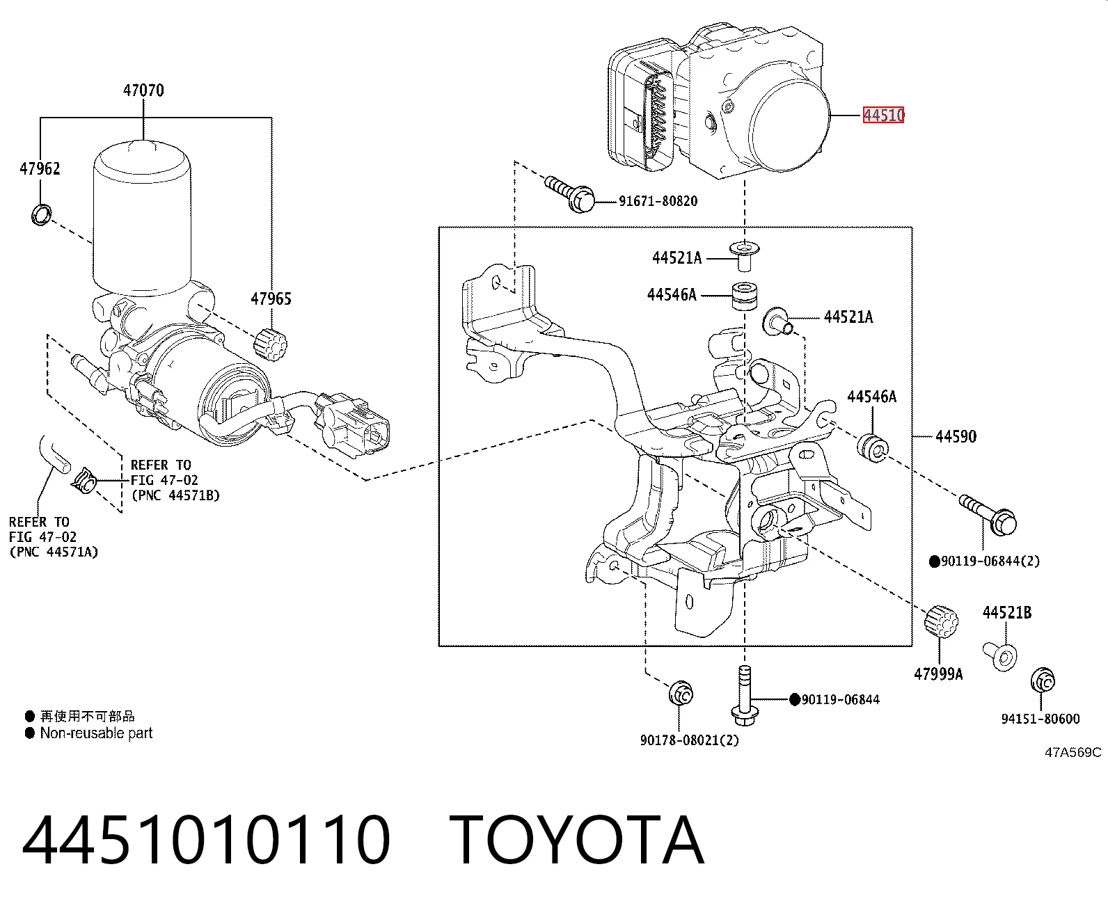 Sterownik ABS  hydrauliczny Toyota C-HR hatchback (X10) (2016 - 2023) cena, od 325,03 USD