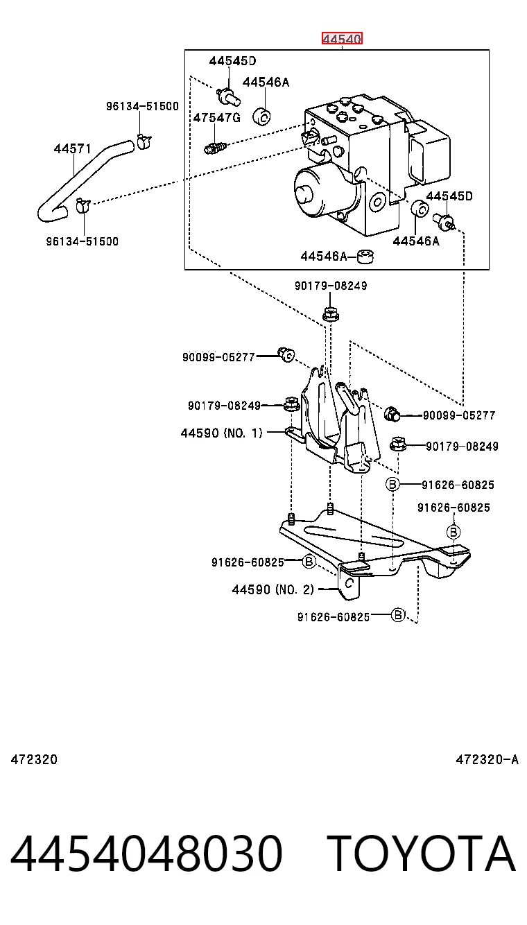 Sterownik ABS  hydrauliczny do Lexus RX 300 MCU1