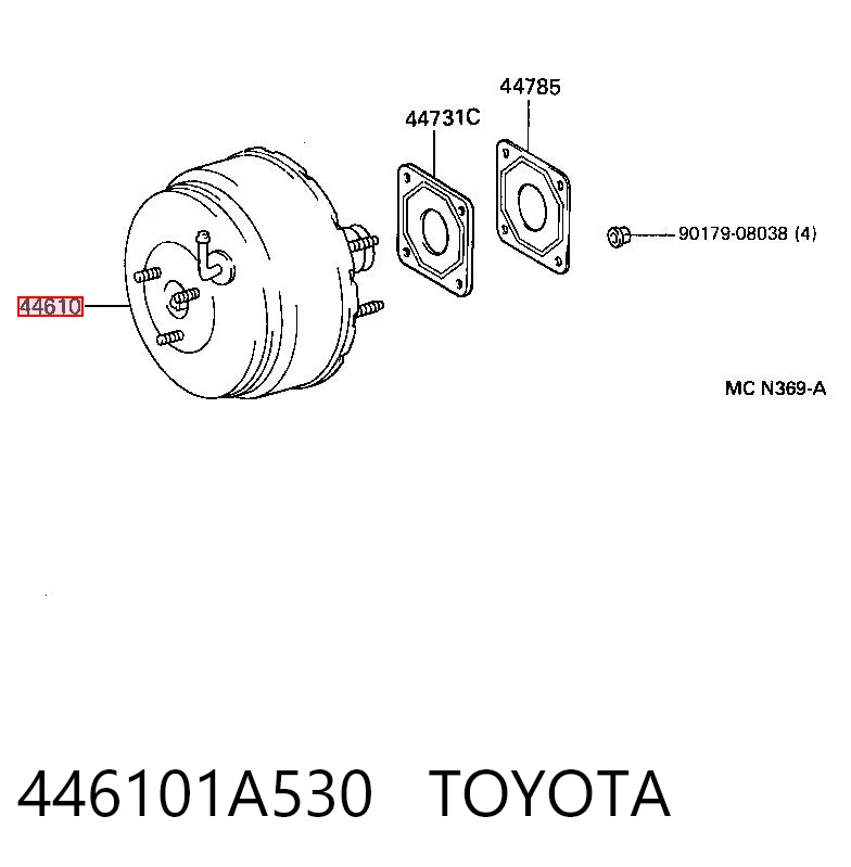 Kupić Wzmacniacz próżniowy hamulców Toyota Corolla  E10 w dobrej cenie