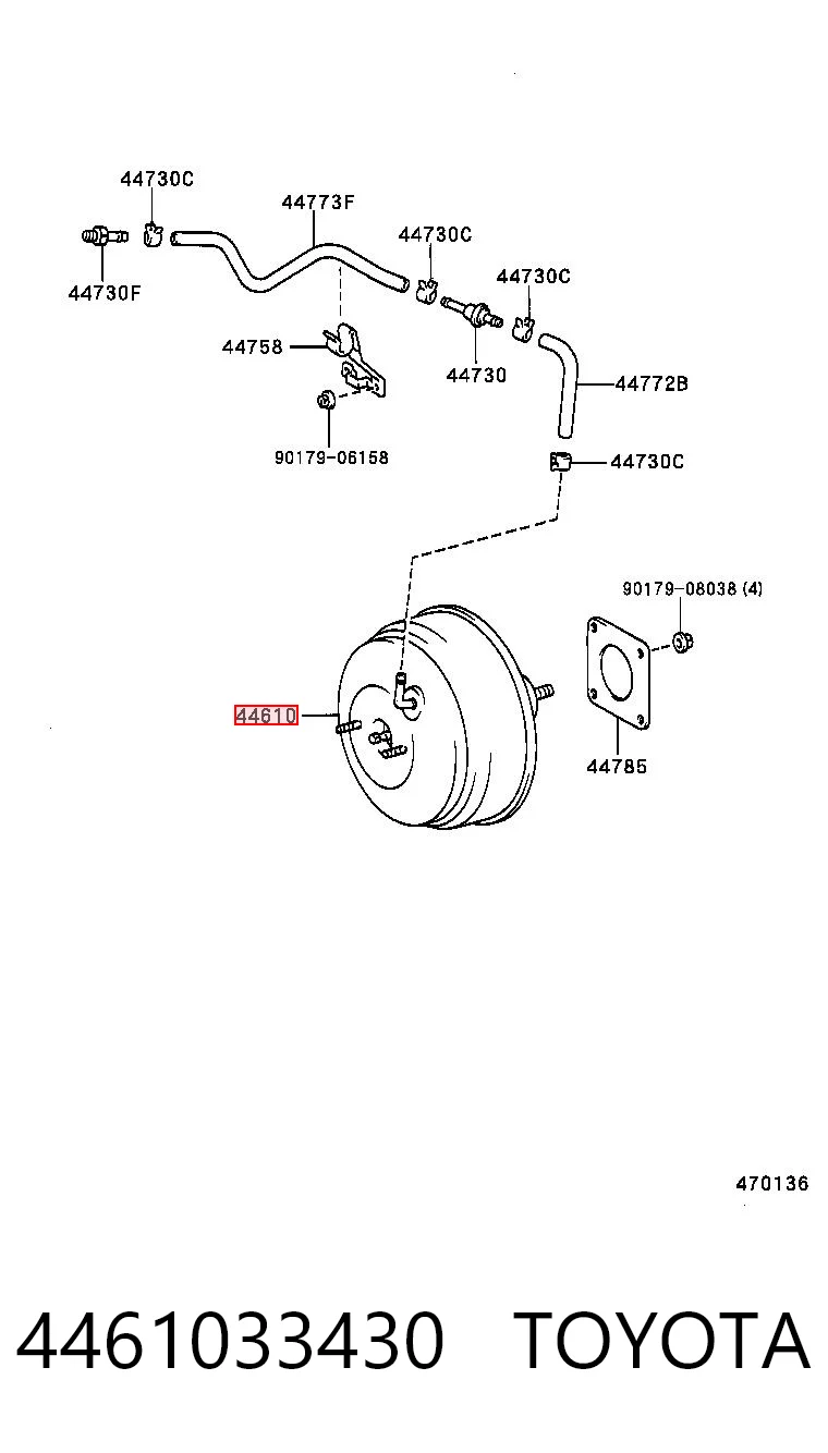 Wzmacniacz próżniowy hamulców do Toyota Camry IV V20