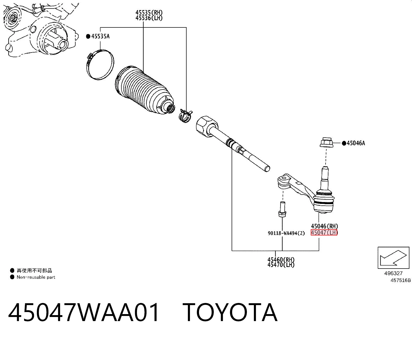 45047WAA01 Toyota