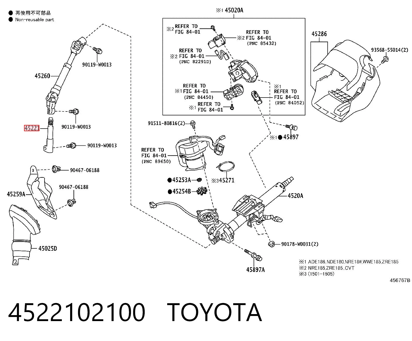 4522102100 Toyota
